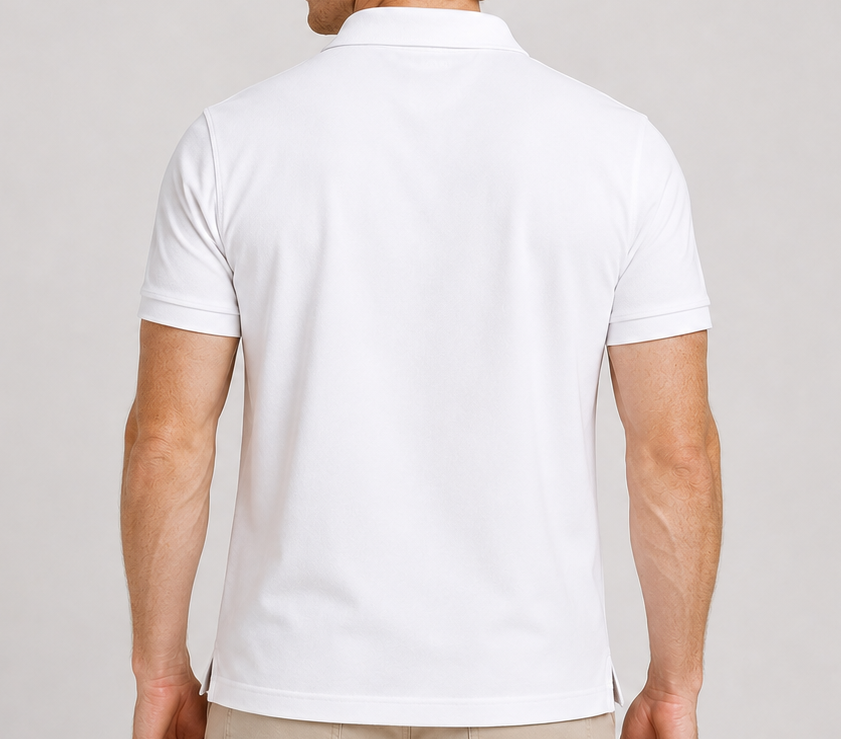 Taylor Self-Fabric Piqué Polo – 100% Peruvian Pima Cotton