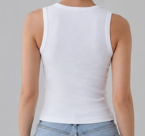 Pima Cotton Rib Tank Top