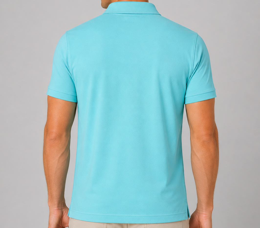 Taylor Self-Fabric Piqué Polo – 100% Peruvian Pima Cotton