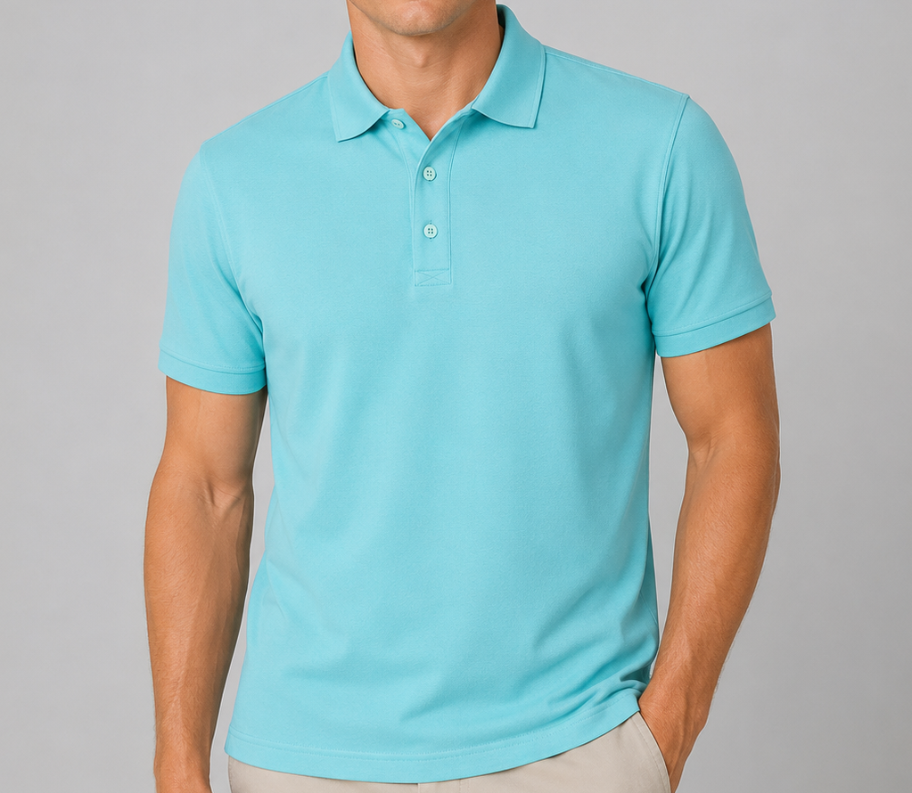 Taylor Self-Fabric Piqué Polo – 100% Peruvian Pima Cotton