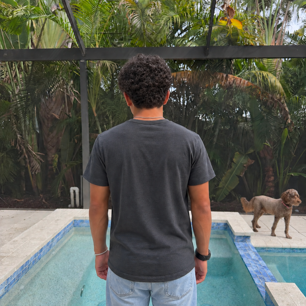 Slub Crew Neck Tee – 100% Peruvian Pima Cotton