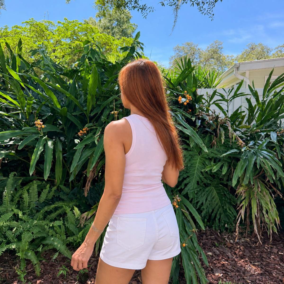 Pima Cotton Rib Tank Top