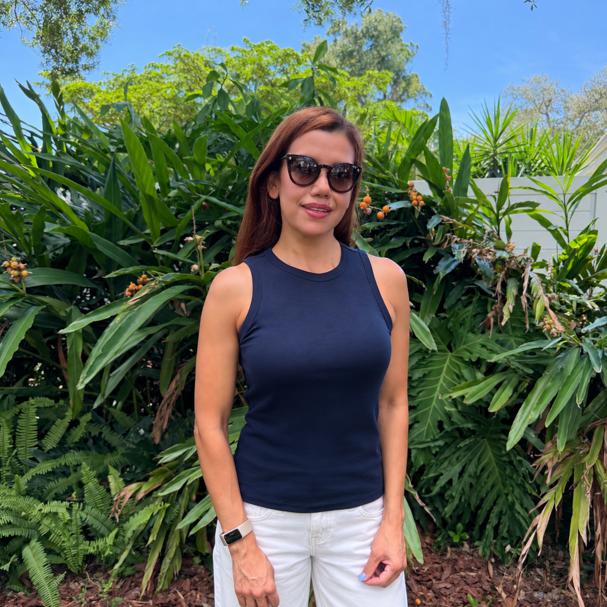 Pima Cotton Rib Tank Top