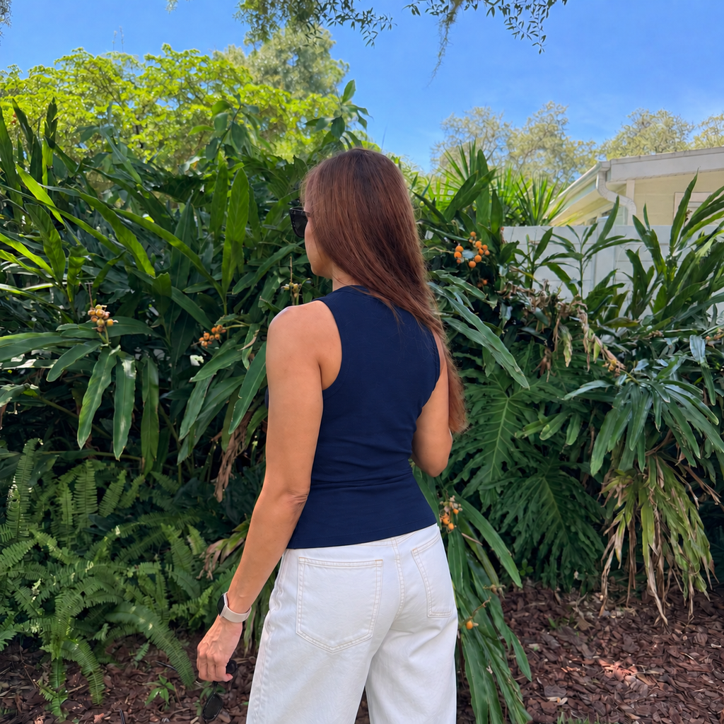 Pima Cotton Rib Tank Top