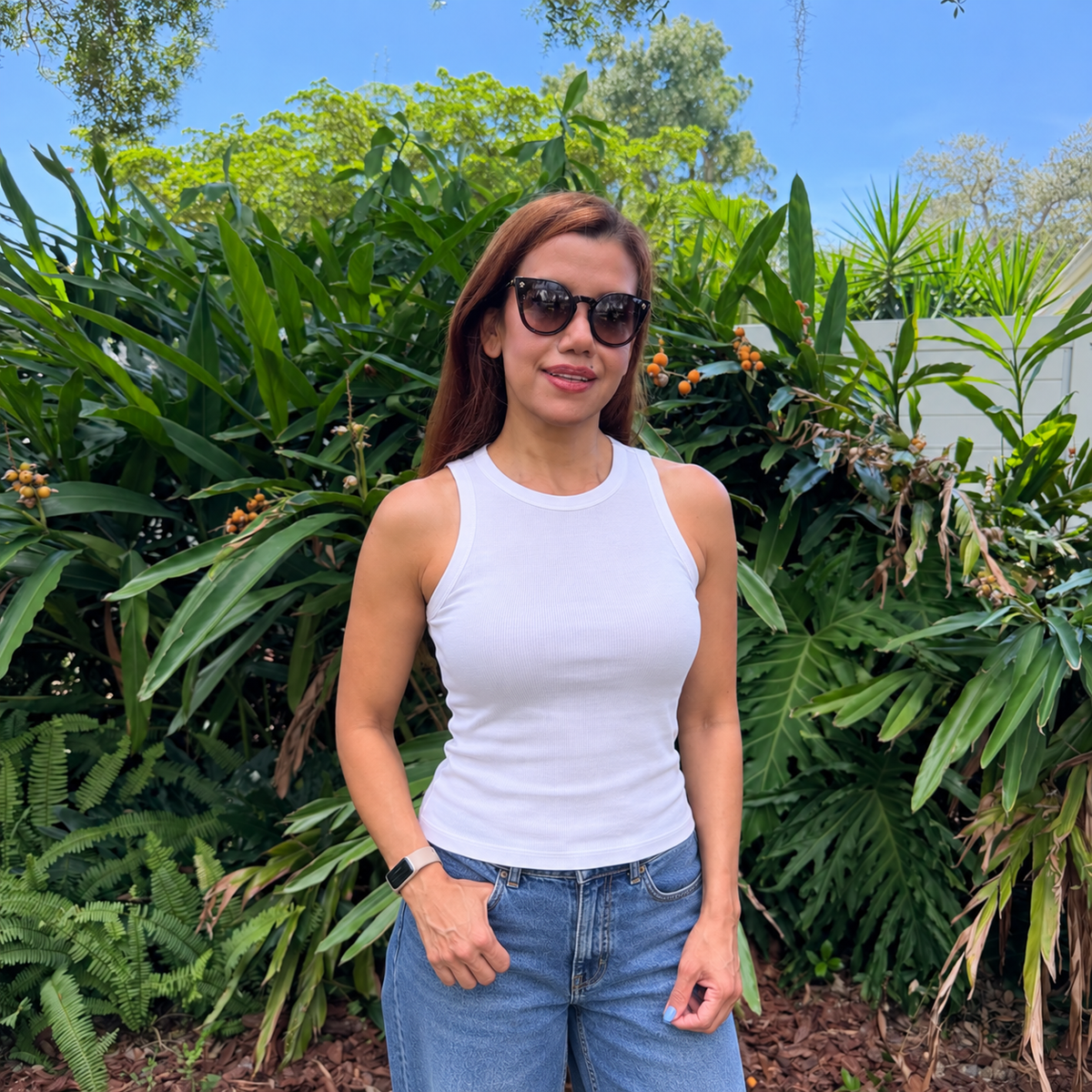 Pima Cotton Rib Tank Top
