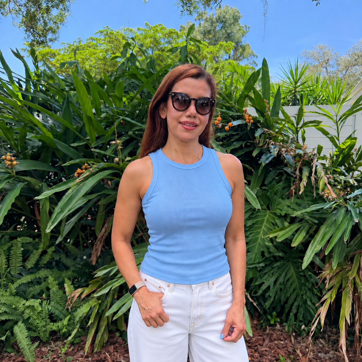 Pima Cotton Rib Tank Top