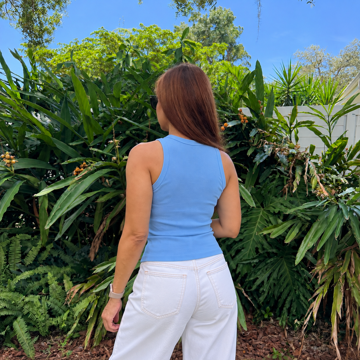 Pima Cotton Rib Tank Top