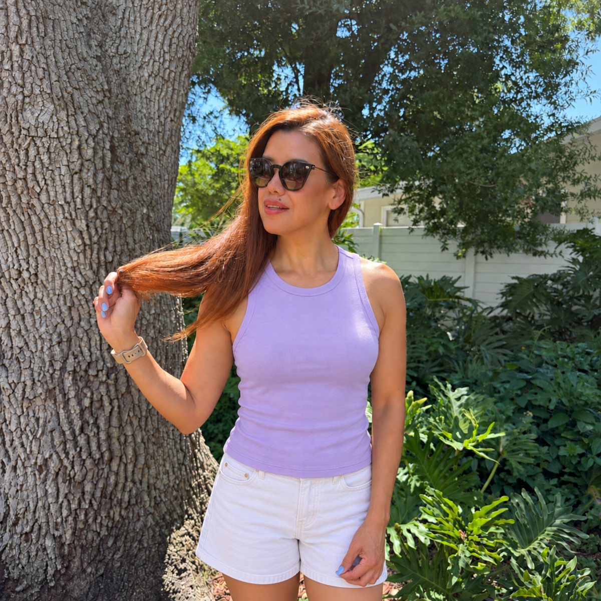Pima Cotton Rib Tank Top