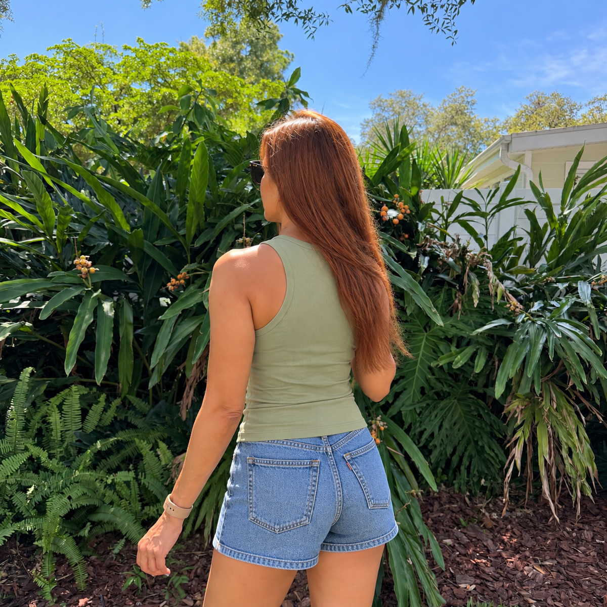 Pima Cotton Rib Tank Top