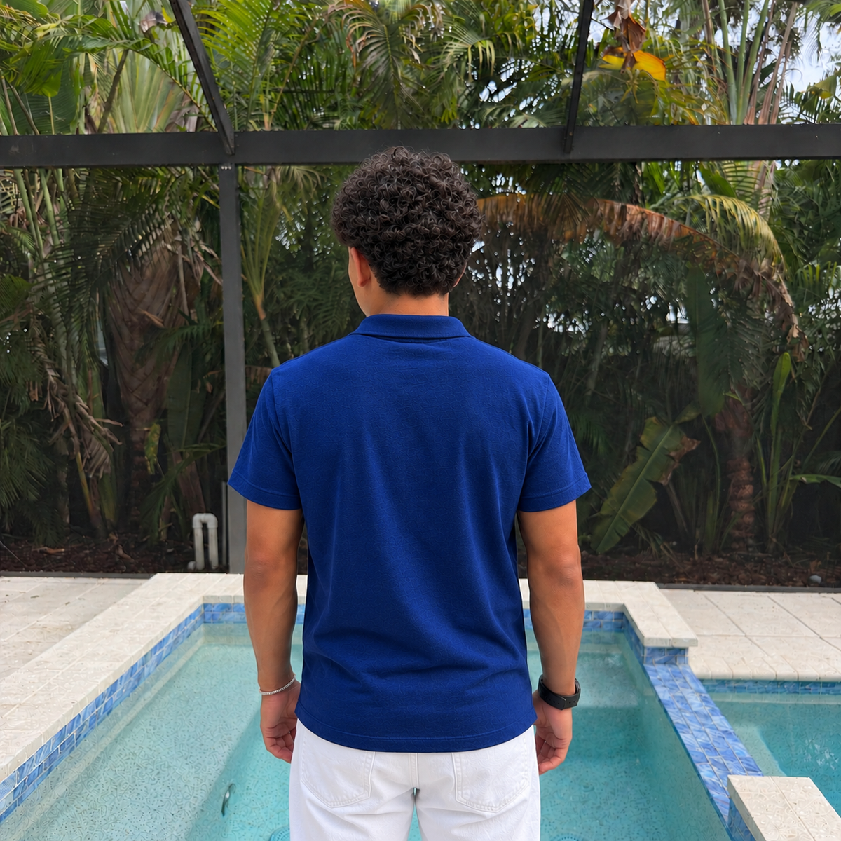 Taylor Self-Fabric Piqué Polo – 100% Peruvian Pima Cotton