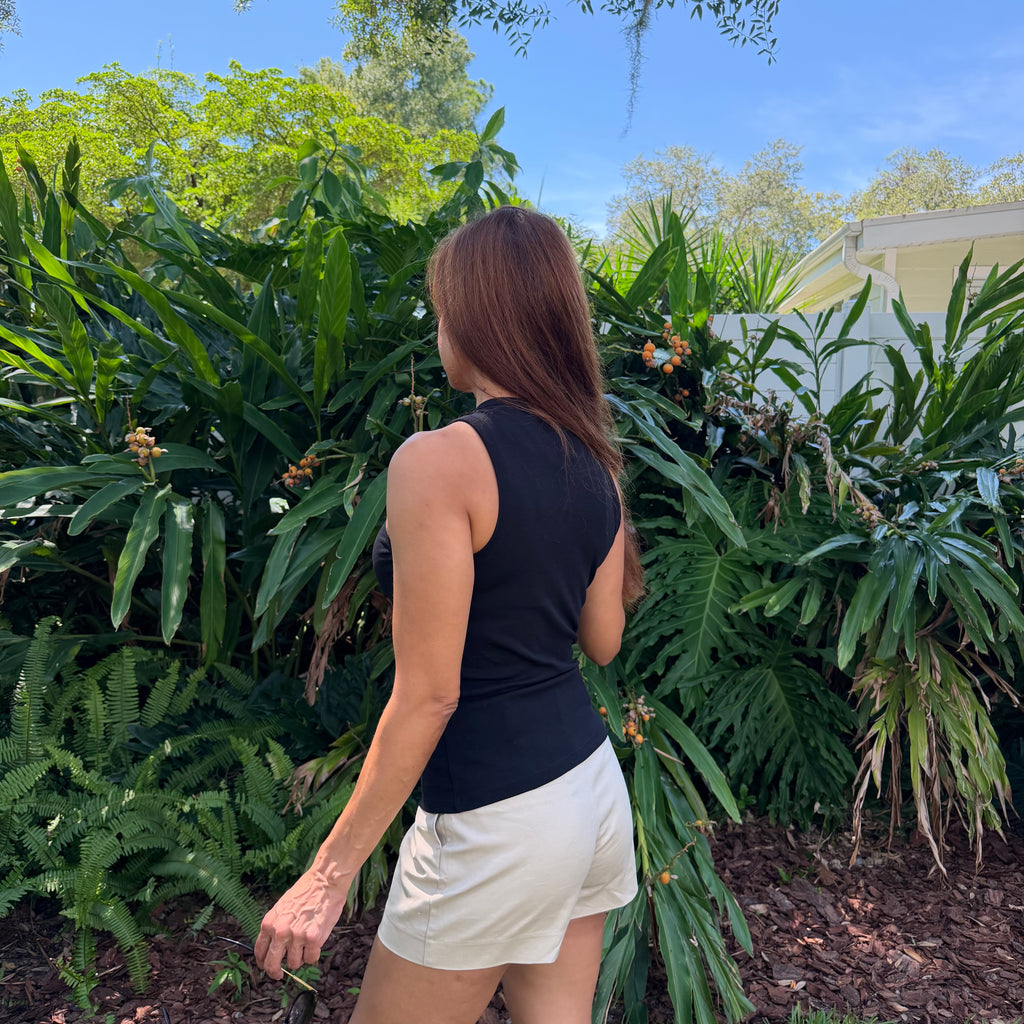 Pima Cotton Rib Tank Top