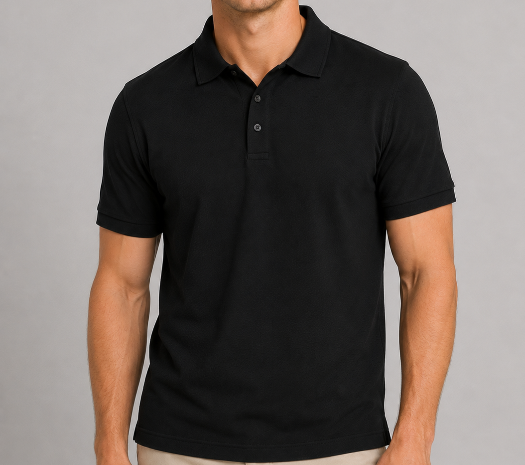 Taylor Self-Fabric Piqué Polo – 100% Peruvian Pima Cotton