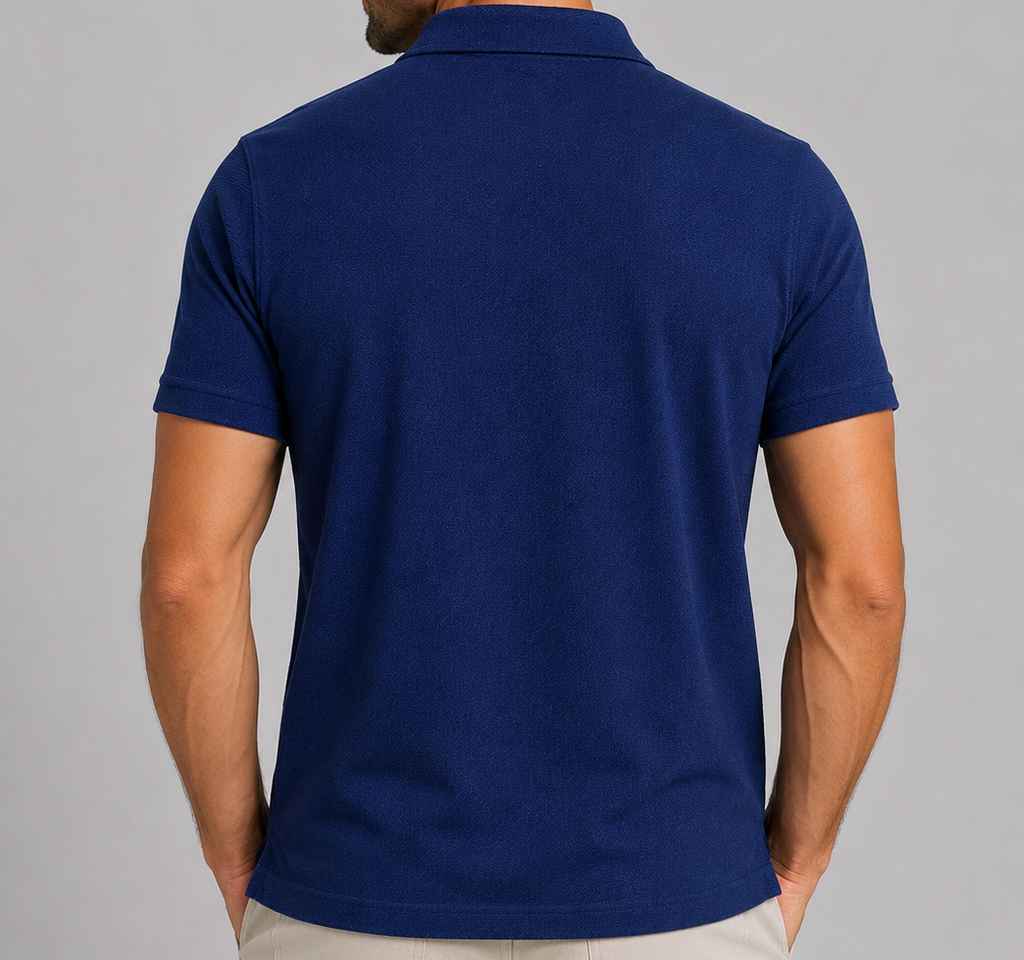 Taylor Self-Fabric Piqué Polo – 100% Peruvian Pima Cotton