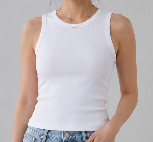 Pima Cotton Rib Tank Top