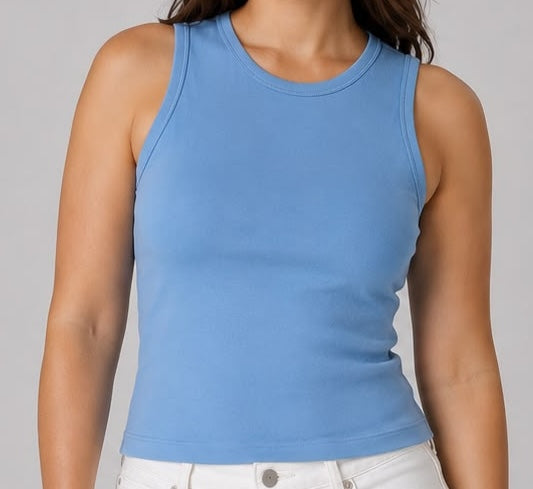Pima Cotton Rib Tank Top