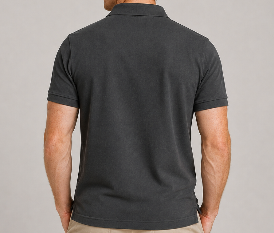 Taylor Self-Fabric Piqué Polo – 100% Peruvian Pima Cotton