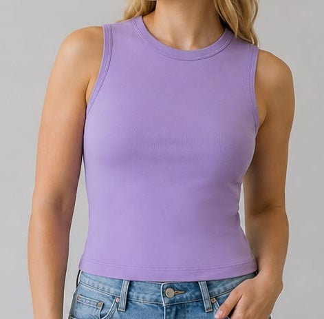 Pima Cotton Rib Tank Top