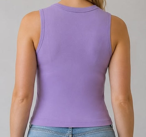 Pima Cotton Rib Tank Top