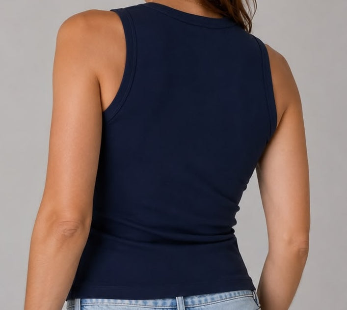 Pima Cotton Rib Tank Top