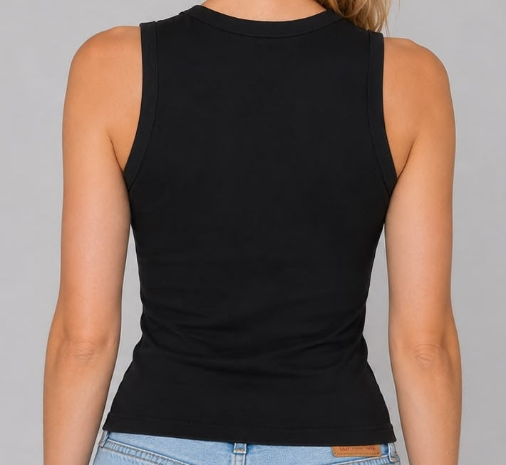 Pima Cotton Rib Tank Top