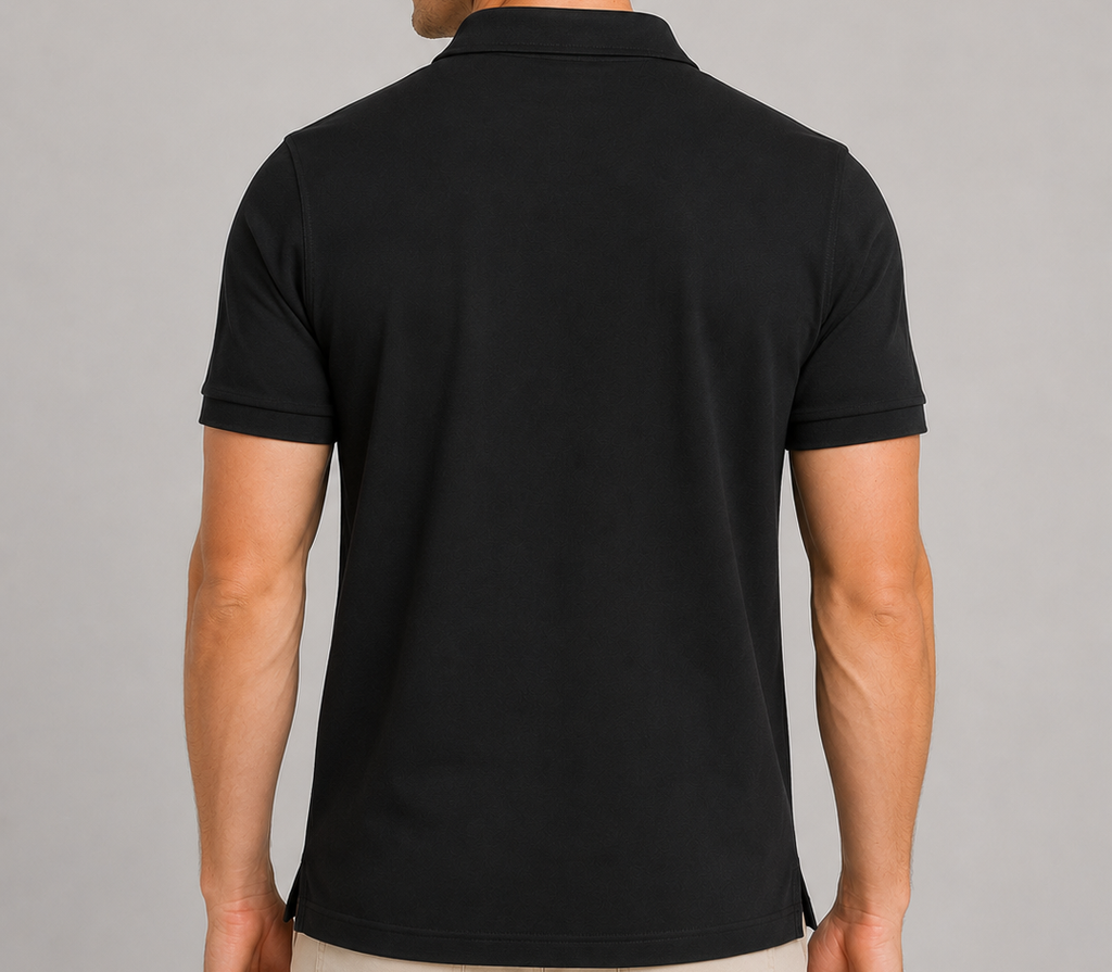 Taylor Self-Fabric Piqué Polo – 100% Peruvian Pima Cotton