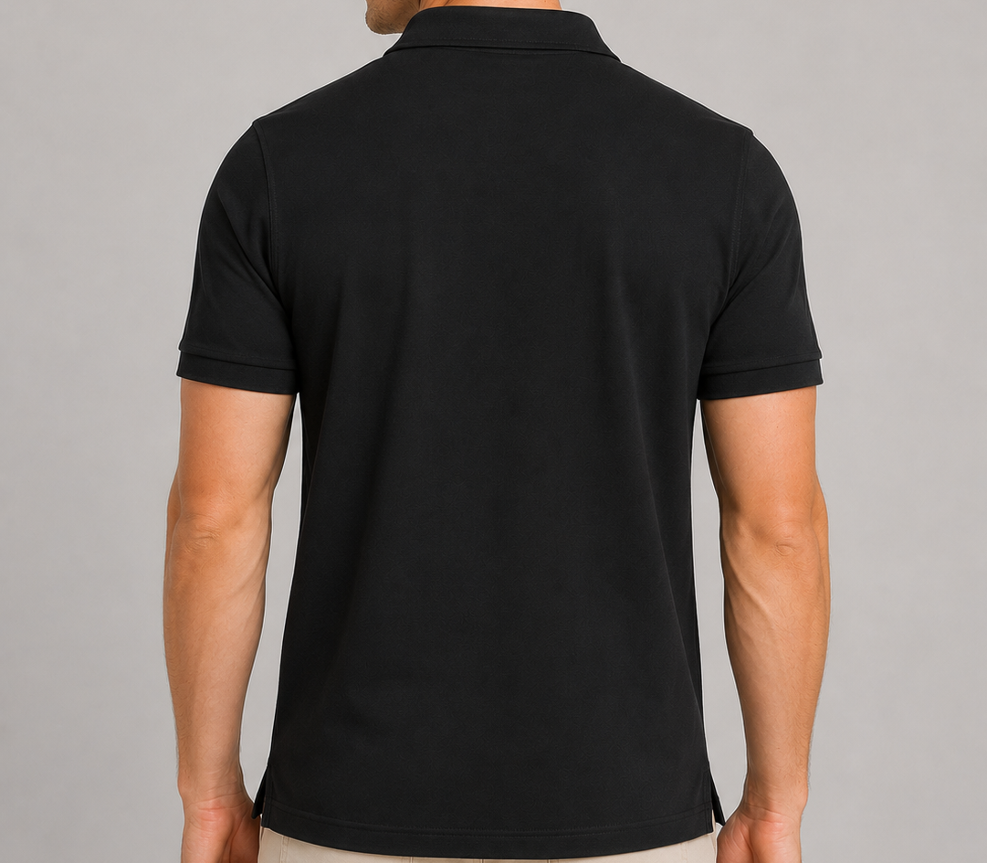 Taylor Self-Fabric Piqué Polo – 100% Peruvian Pima Cotton